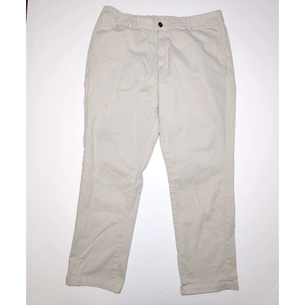 BearBottom Stretch Chino Pants Men XXL x 30 Stone Beige Excellent